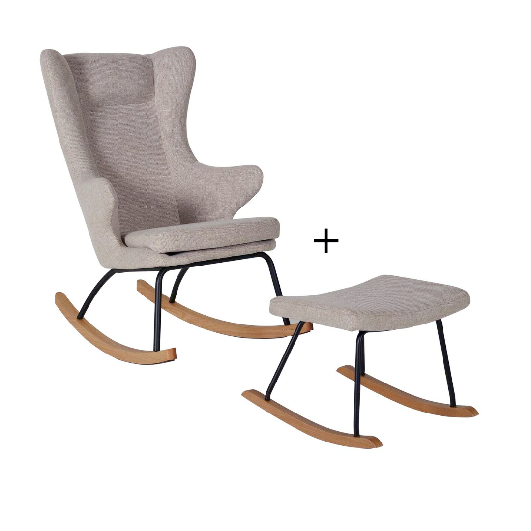 Mama Rocking Deluxe-Schaukelstuhl mit Hocker – Hola BB