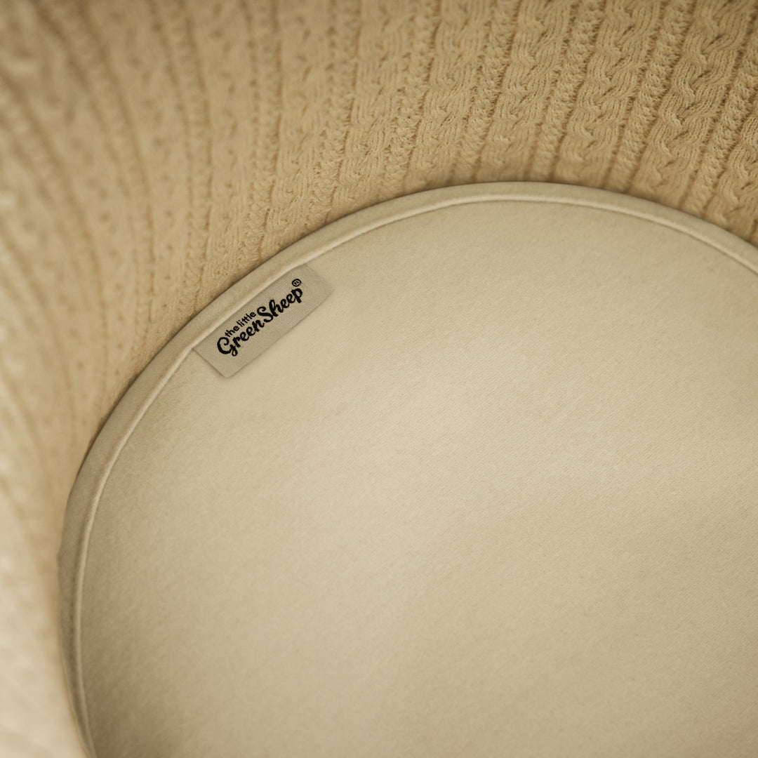 Protector de colchón orgánico para cesta Moisés