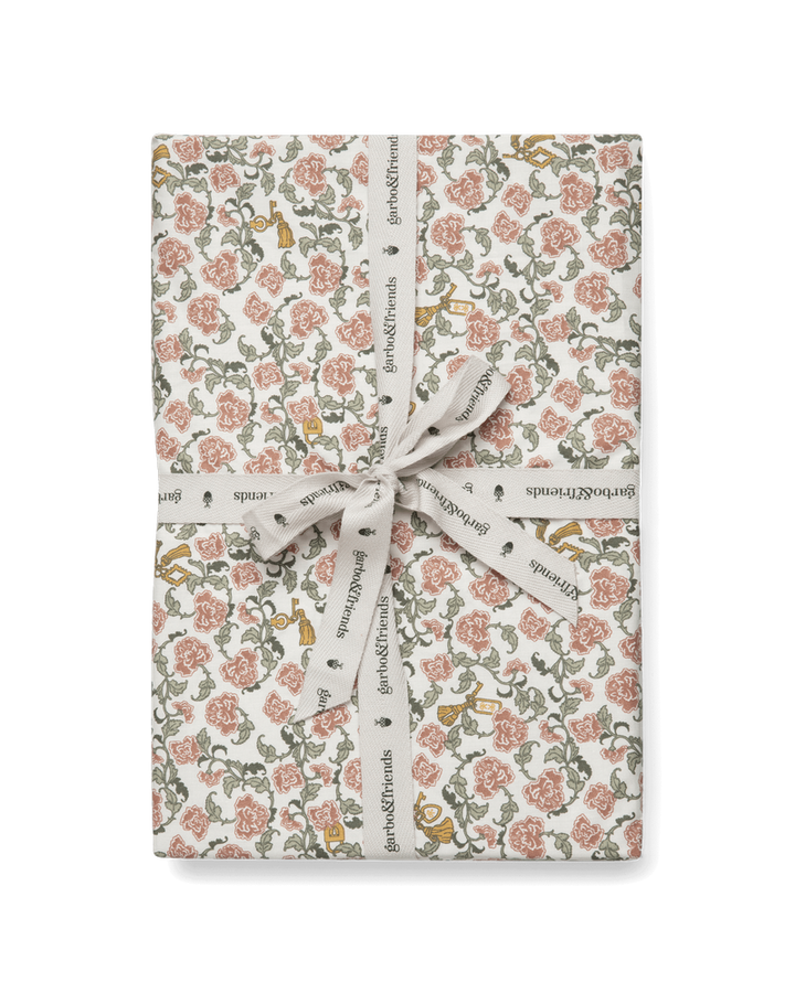 Garbo & Friends Fitted Sheet - Percale 90x200 / Floral Vine - Hola BB