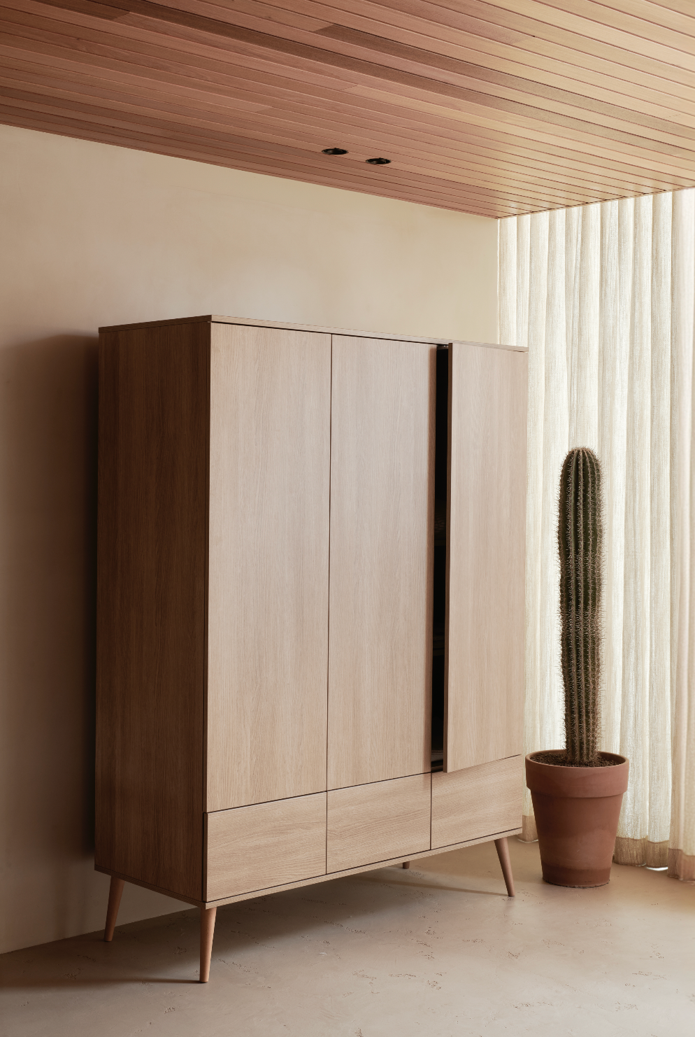 Flow Garderobeskab XL - Honey Ash