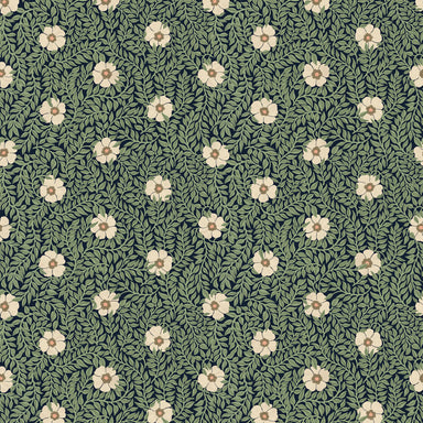 summer gray Kicki Wallpaper Green and Cream - Hola BB