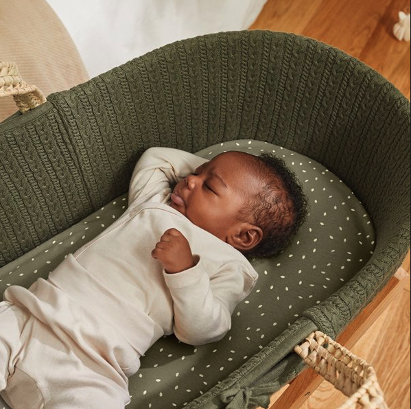 Sábana para cesta de Moisés de lino orgánico - Natural Edit