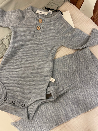 Lil' Atelier Fabel Wool Body - Grey Melange  - Hola BB