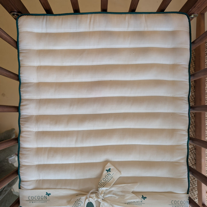 Nakładka na materac z kapoku i organicznej bawełny - 40×90 cm