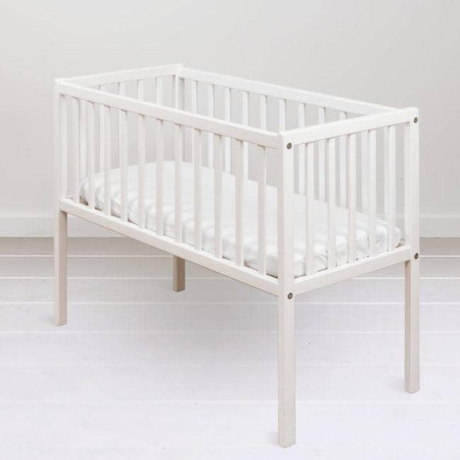 Woodies Vintage Bedside Crib - White  - Hola BB