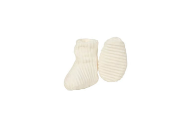 Nanami Baby booties 0-6 months / Corduroy Booties - Off-white - Hola BB