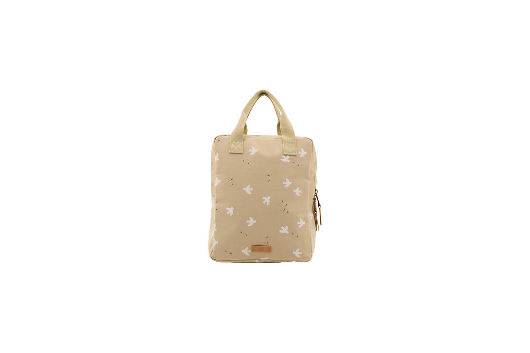 Nanami Backpack bird print - natural  - Hola BB