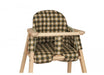 Nobodinoz Growing green high chair cover Green Checks - Hola BB