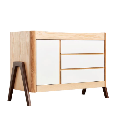 Gaia Baby Hera Dresser - Natural Ash / Walnut  - Hola BB