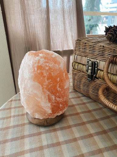 Hola BB Himalaya Salt Dreams Table Lamp - Himalayan Salt -19 Cm High - Orange  - Hola BB